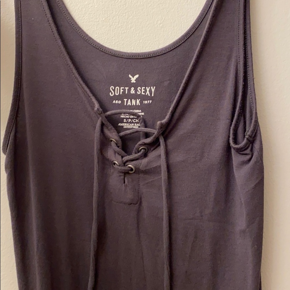 AE crop tank size s